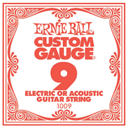 Ernie Ball 1009 Plain Single Steel String .009