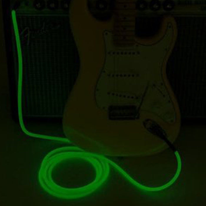 Fender Professional Glow in the Dark Cable, Green, 10 Ft