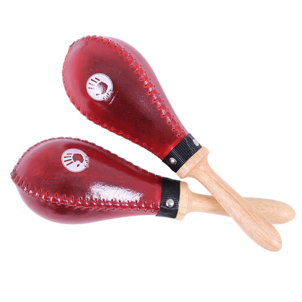 5d2 Professional Rawhide Maracas Large Red