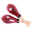 5d2 Professional Rawhide Maracas Large Red