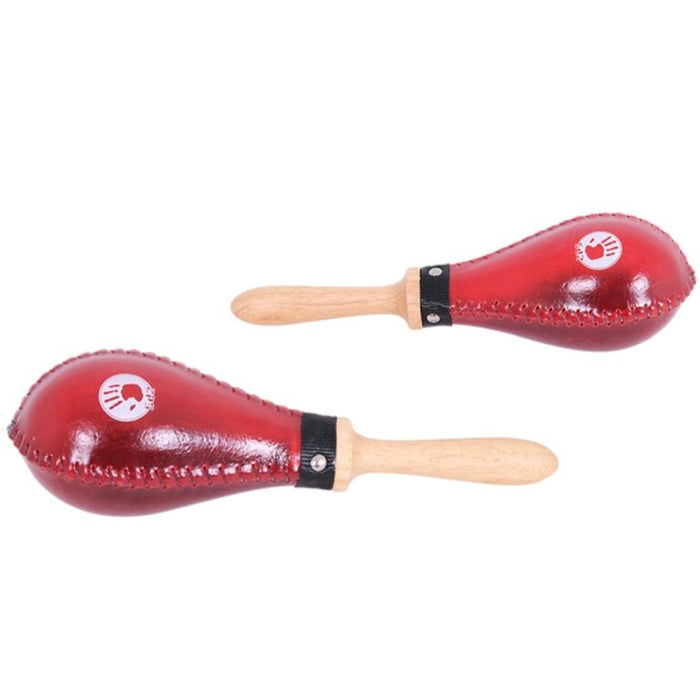 5d2 Professional Rawhide Maracas Large Red
