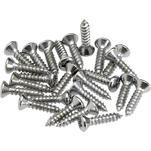 Fender Pickguard/Control Plate Mounting Screws (24) (Chrome)