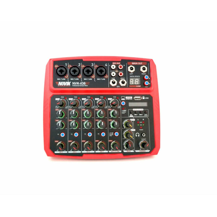 Novik Neo Mixer 8CH/USB/INTERFACE/BT Red