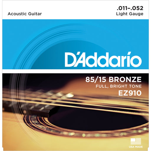 D'Addario EZ910 85/15 Great American Bronze, Extra Ligeras, 11-52