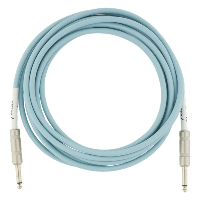 Fender Original Series Straight to Straight Instrument Cable - 15 ft Daphne Blue