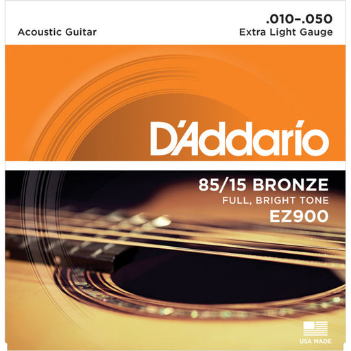 D'Addario EZ900 85/15 Great American Bronze, Extra Ligeras, 10-50