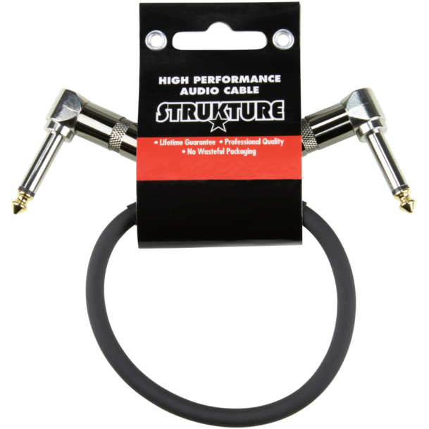 STRUKTURE SC01RR 1' Instrument Cable, Right Angle Plug